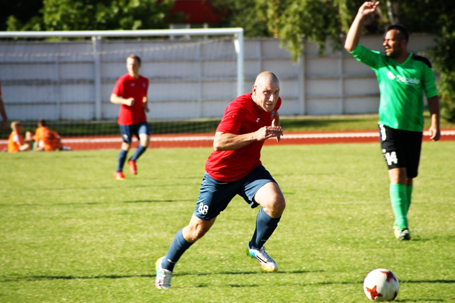 Mārtiņš Beinerts aizvadītajā spēlē cīnījās uzbrucēja pozīcijā.
Autors: Uldis Varnevičs