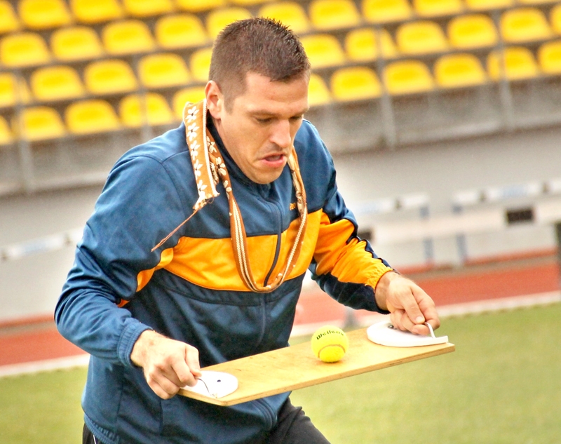 Kaspars Priedols, Gailīšu pagasta sporta organizators, jau gatavojas nākamā gada Lieldienu olu nešanai.
Autors: Uldis Varnevičs