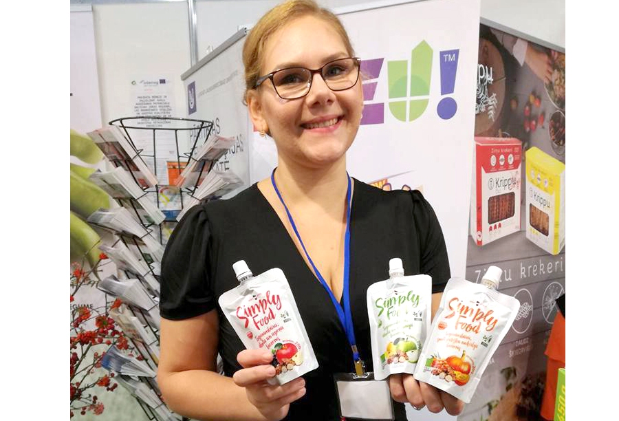 «Keefa Simply food» produkti «Riga Food» izstādē Latvijas Lauksaimniecības universitātes stendā.
Autors: no uzņēmuma albuma