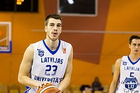 Linards Jaunzems šajā spēlē uzstādīja personīgo rekordu - 30 punkti.
Autors: Māris Greidāns, bk.lu.lv