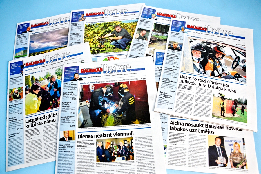 Laikrakstu «Bauskas Dzīve» ar plašu tēmu klāstu nākamgad varēs saņemt divreiz nedēļā.
Autors: Ivars Bogdanovs