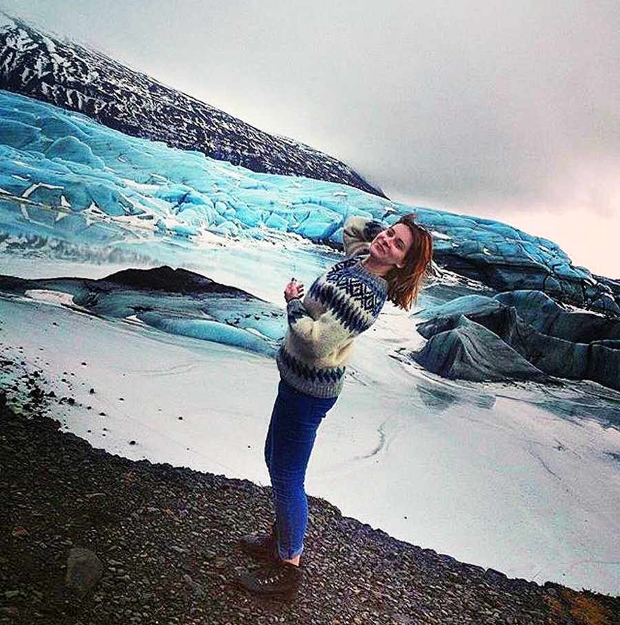 Monta Hildebrante daudz ceļo, un viens no spilgtākajiem dzīves posmiem bijis pavadītais laiks ledainajā Islandē.
Autors: no personiskā albuma