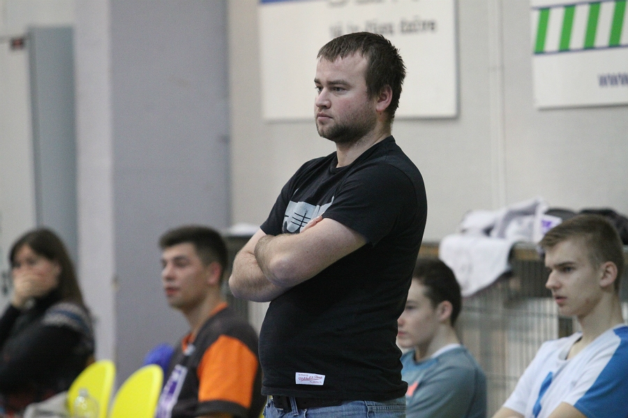 «SC Mēmele/Bauskas BJSS» komandas treneris Juris Ojāru.
Autors: Elīna Gruncka