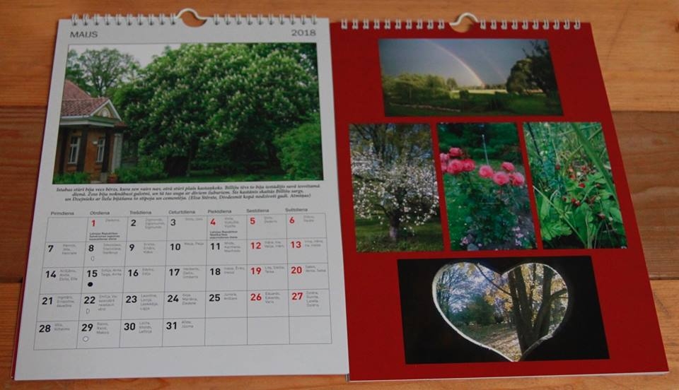 Kalendāra vāks attēlo četrus gadalaikus, kā aprakstīts Edvarta Virzas poēmā «Straumēni».
Autors: no «Billīšu» albuma