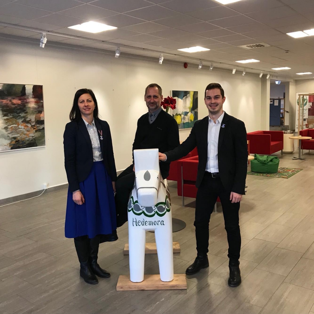 Karīna Andreika, Aivars Melderis un Artūrs Toms Plešs Hedemorā.
Autors: No albuma.