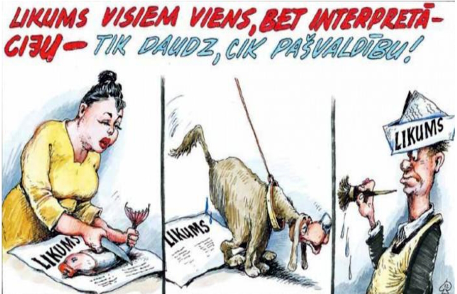 Autors: Karikatūra no Valsts Kontroles prezentācijas «Racionāla pašvaldība»