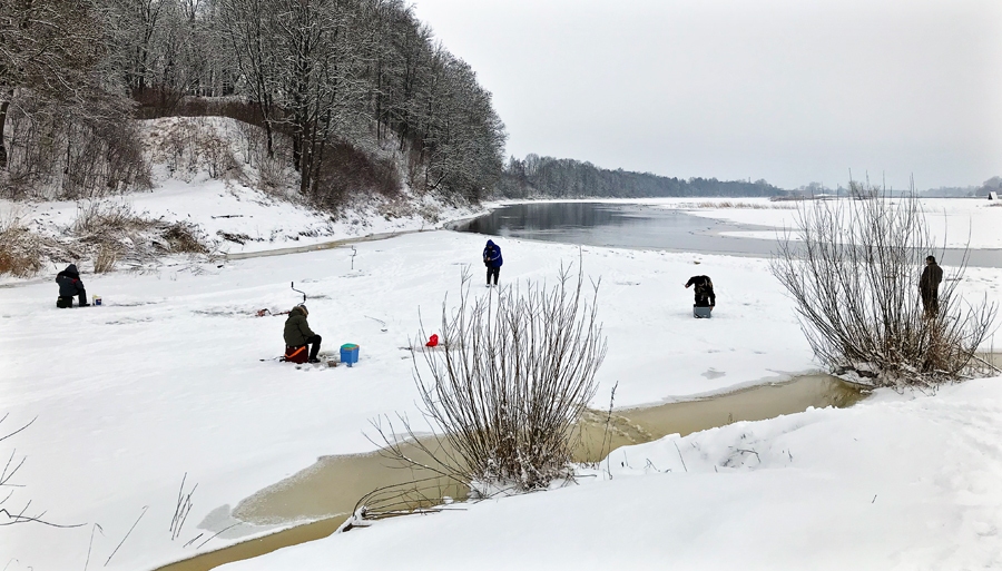 Mežotnē pie pilskalna darbojas vairāki makšķernieki. Vimbu laikā šeit pēc zivīm tīko daudzi jo daudzi copmaņi.
Autors: Artūrs Dulbe
