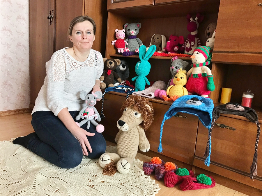 Irēna Grigorjeva pusotru gadu aizraujas ar rokdarbiem.
Autors: Artūrs Dulbe