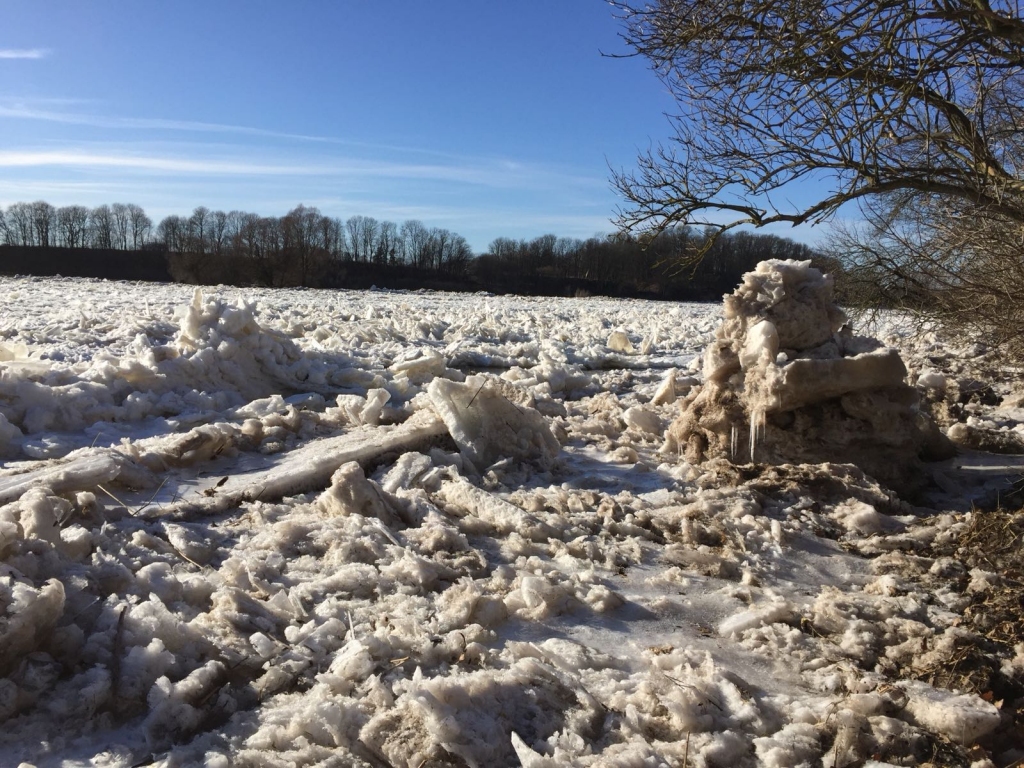 Lielupe pie Mežotnes 18. martā.
Autors: aculiecinieks