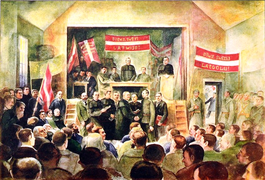 Latgaliešu 1. kongresā iesaistījusies arī Jelgavas zemkopības skola.
Autors: attēls no lvportals.lv