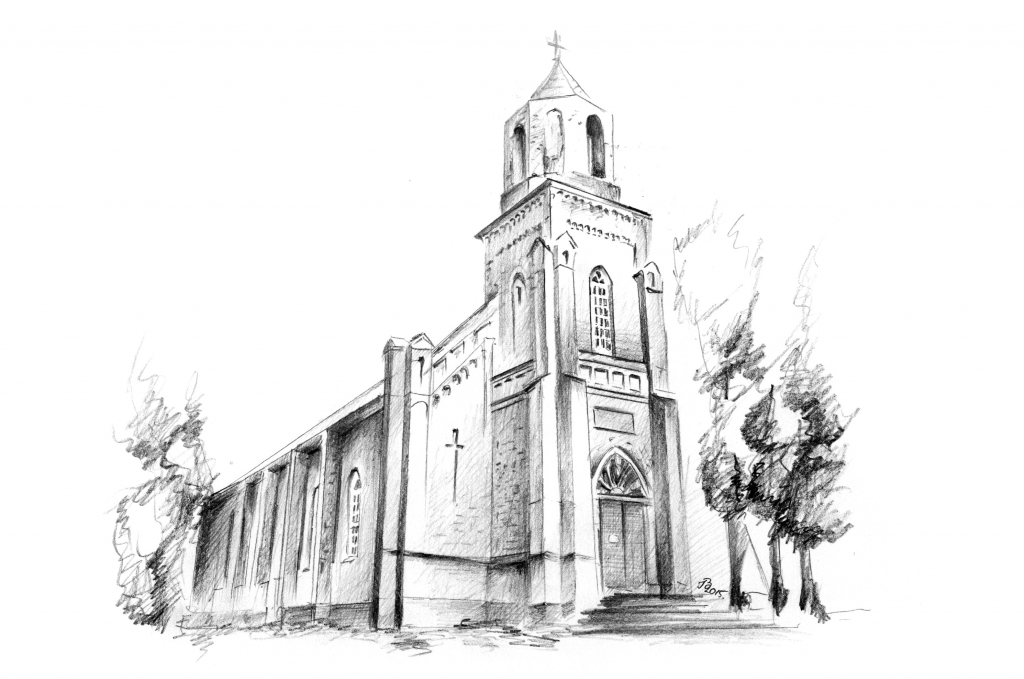 Budbergas baznīca.
Autors: zīmējums no baznīcas arhīva