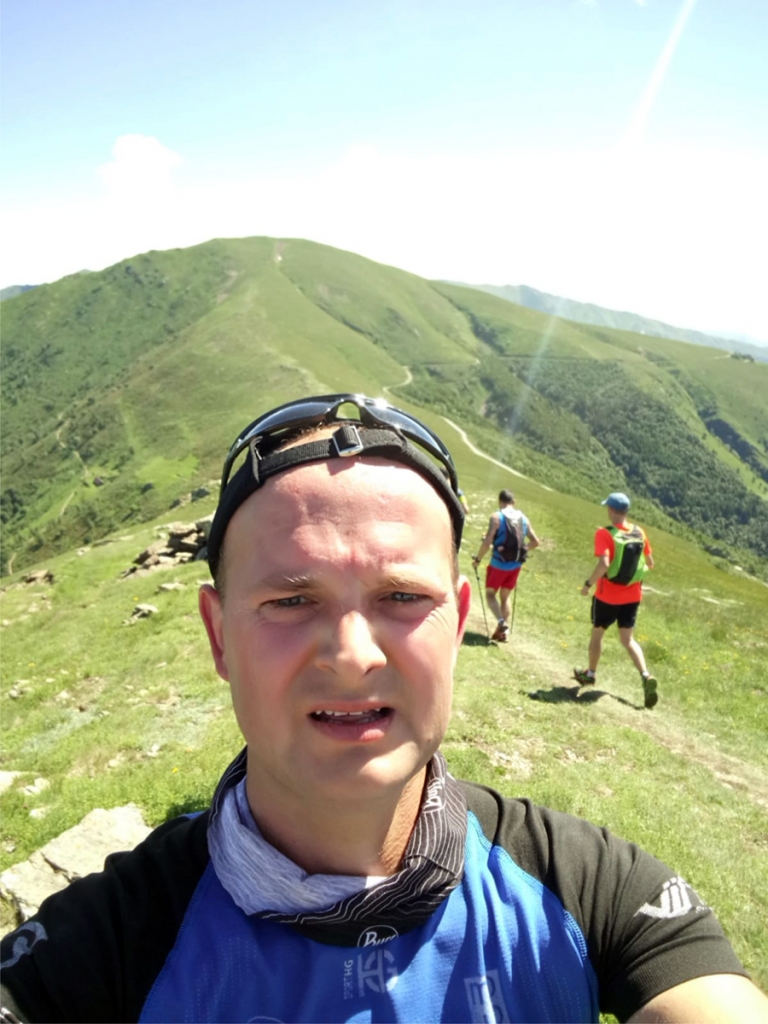 Andis Ozoliņš skrējiena vidū – tūlīt trase atkal vīsies kalnā.
Autors: no A. Ozoliņa albuma