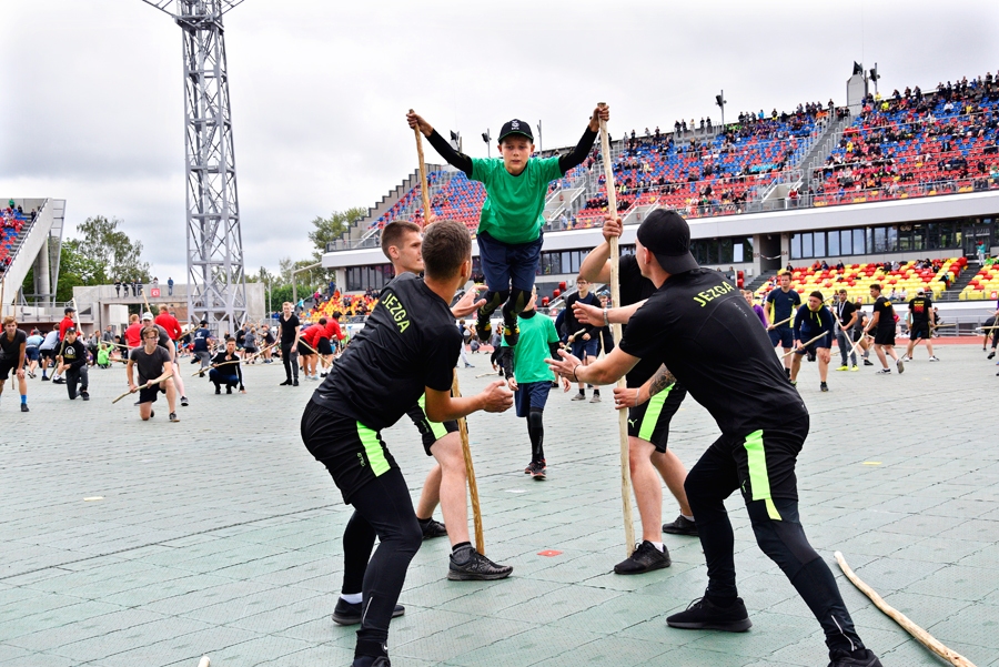 Iecavas deju kopa «Jezga» Dziesmu un deju svētku lieluzveduma «Māras zeme» mēģinājumā.
Autors: Ivars Bogdanovs