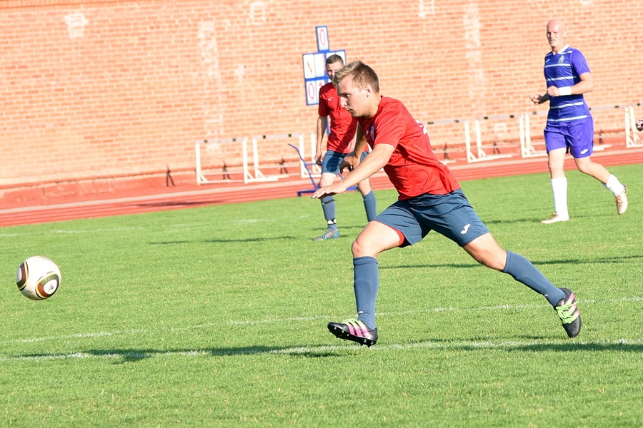 Raimonds Ivenkovs guva uzvaras vārtus spēlē pret «AFA/Olaine».
Autors: Uldis Varnevičs