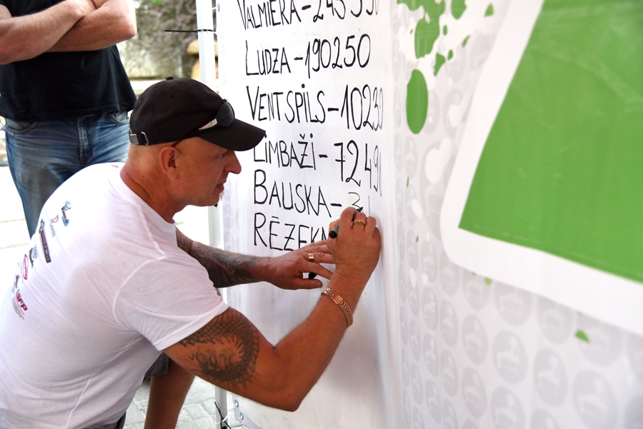 Felikss Žieds fiksē sacīkšu sarakstā jauno rekordu – baušķenieki uzspieda vairāk nekā 300 tonnu.
Autors: Uldis Varnevičs