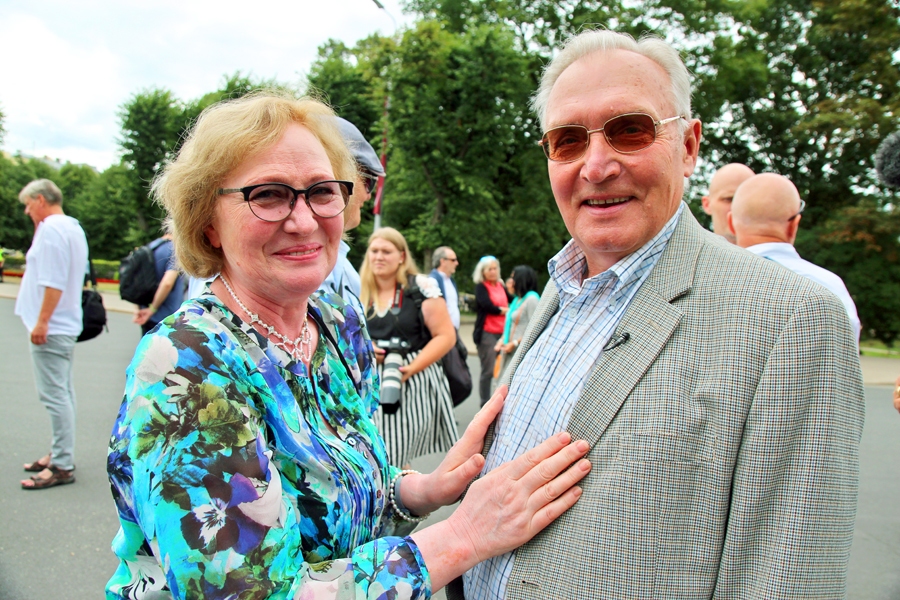 Aktieri Lāsma Kugrēna un Uldis Dumpis, Bauskas novada Goda pilsoņi, strādā Latvijas Nacionālajā teātrī.
Autors: Ingrīda Punka