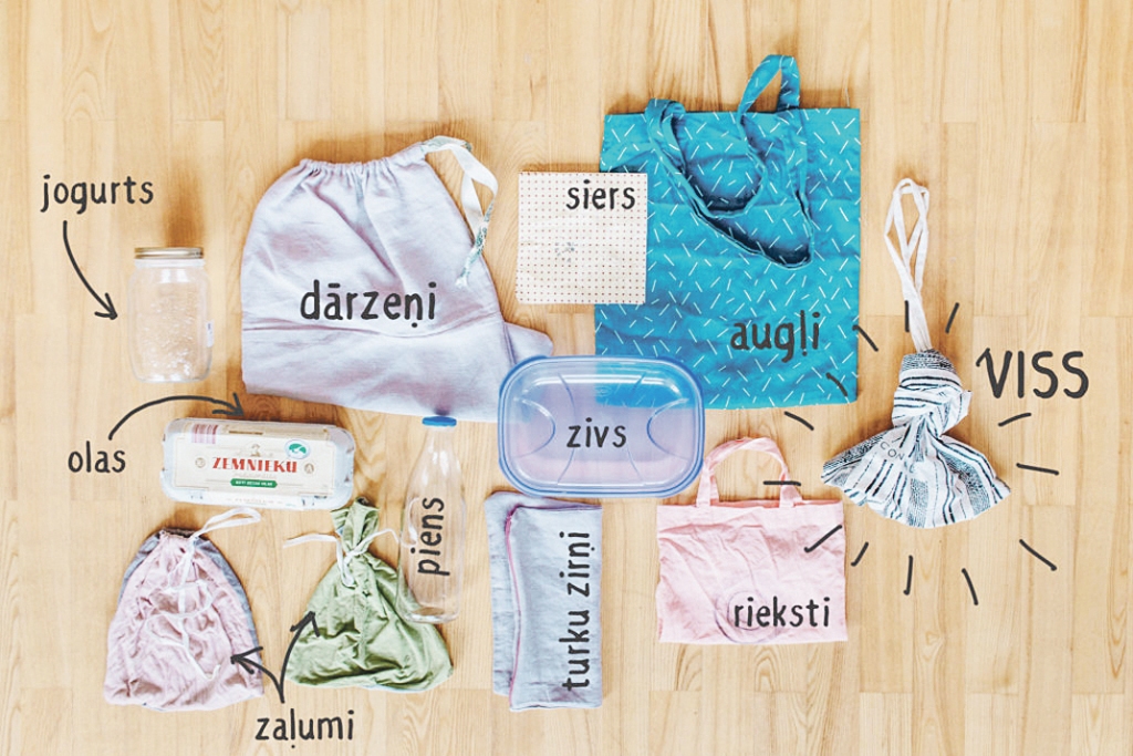 Piemērs, kā organizē savus iepakojumus «Seek the simple» bloga autori Laura un Andis Arnicāni.