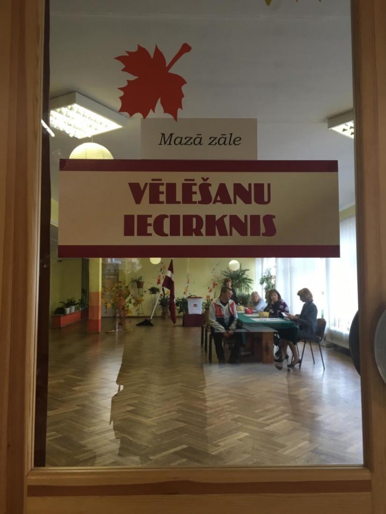Misas vēlēšanu iecirknis Vecumnieku novadā.
Autors: Alise Dreimane