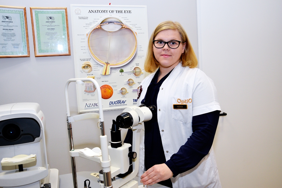 Optometriste Madara Segliņa iesaka regulāri veikt profilaktiskas acu pārbaudes.
Autors: Ivars Bogdanovs