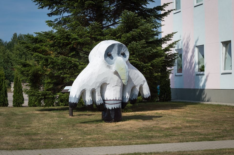 Pāvilostā krauklis vēl dzīvs un izskatās neskarts.
Autors: No albuma.