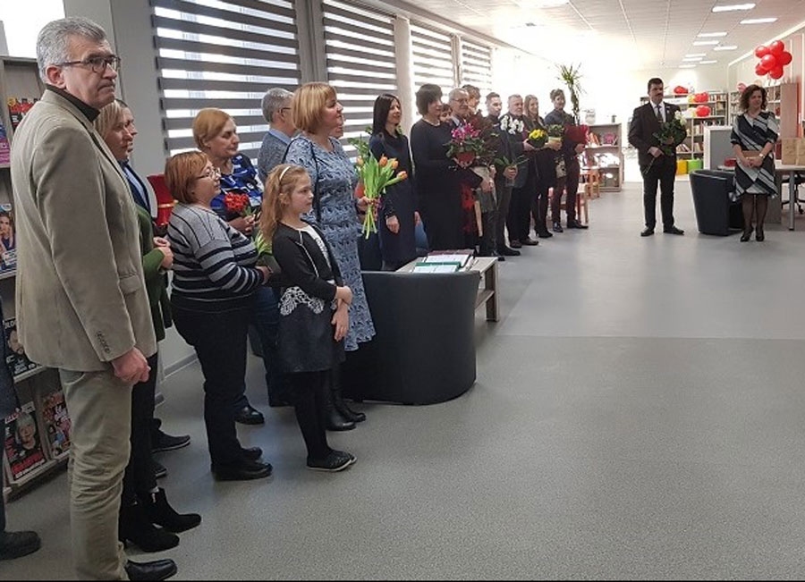 Gailīšu pagasta bibliotēkas atklāšanā.
Autors: no www.bauskasbiblioteka.lv