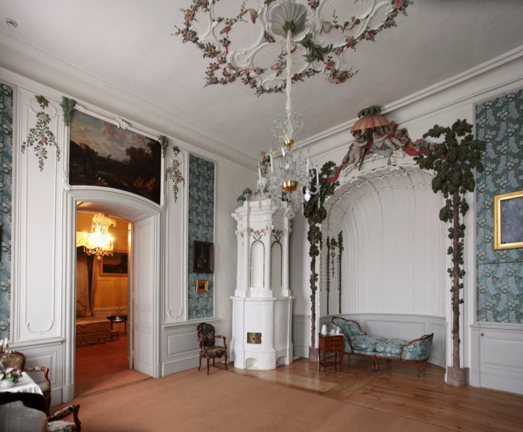 Hercogienes buduārs Rundāles pilī.
Autors: no www.rundale.net