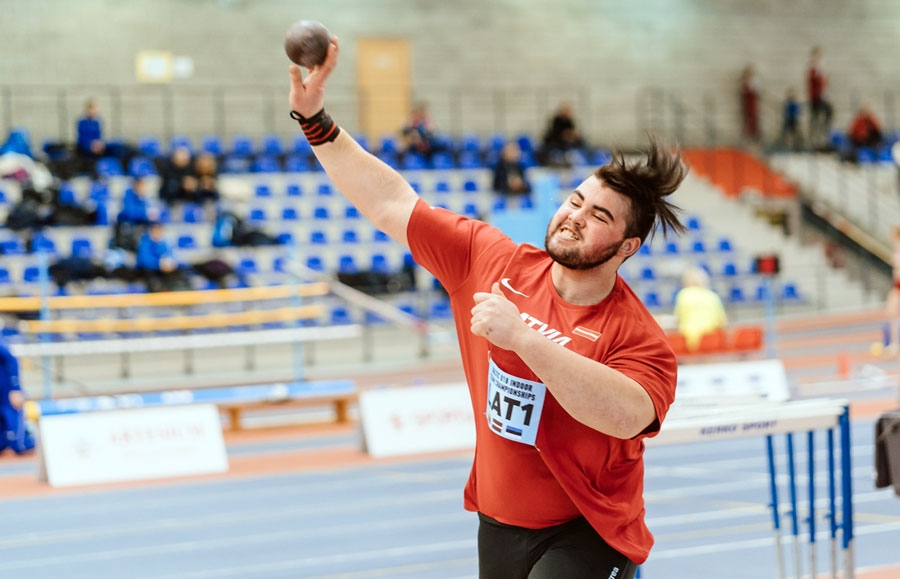 Sandis Šaškovs izcīnīja piekto vietu lodes grūšanā.
Autors: Guntis Bērziņš, athletics.lv