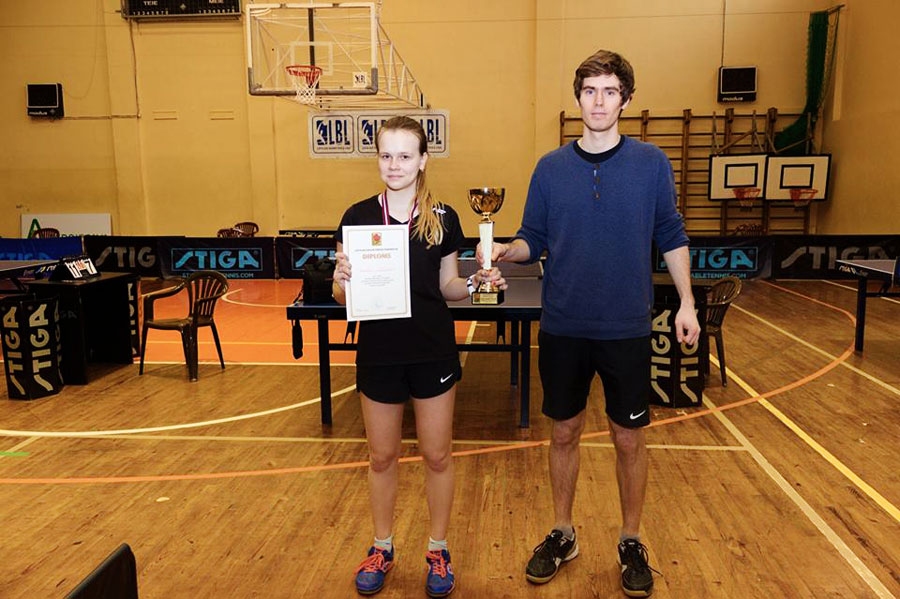 Tenisisti Daniela Kučinska un Aleksandrs Šutka.
Autors: no A. Šutkas albuma