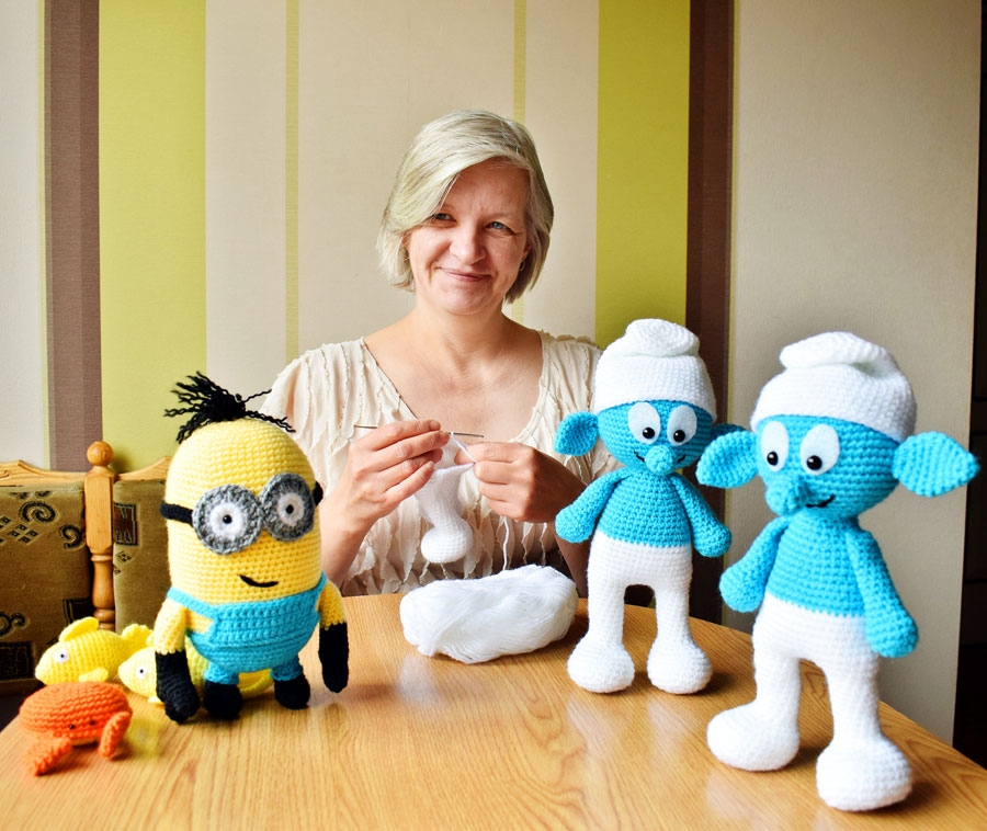 Nelda Sabo atzīst, ka tamborētās mantiņas ir lieliskas rotaļlietas un vērtīgs uzskates materiāls.
Autors: Žanna Zālīte