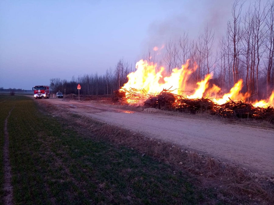 Svitenes pagastā zaru kaudzes liesmas ugunsdzēsēji slāpēja piecas stundas, pēc tam darbus pārņēma Valsts meža dienests.
Autors: no VUGD arhīva