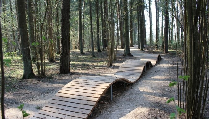 Jaunā velo taka Tērvetē.
Autors: „Latvijas Valsts meži”