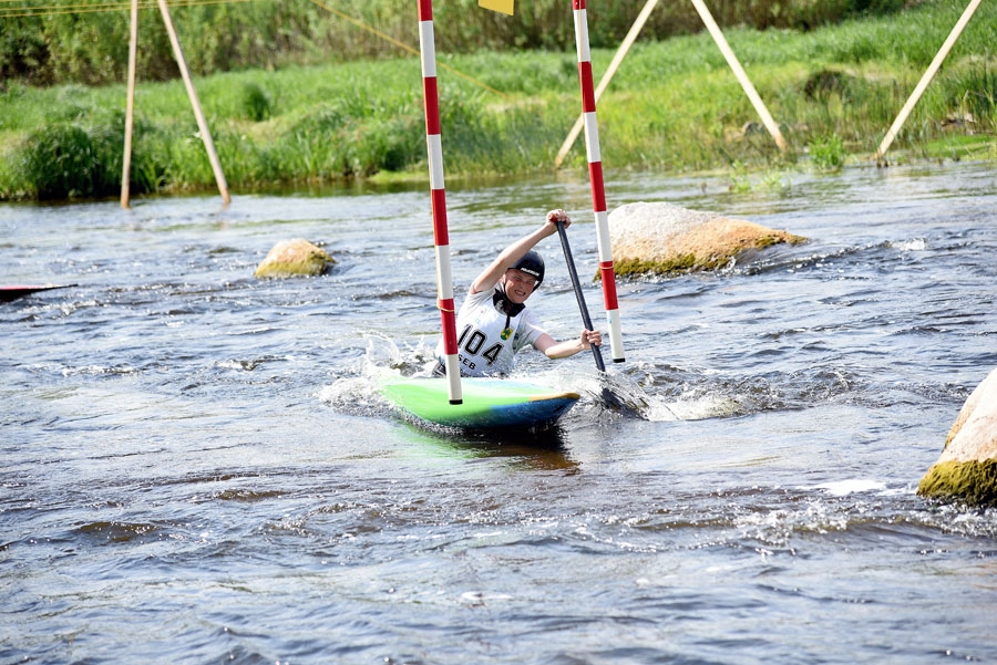 Daniels Vīksna C1 laivu klasē bija labākais U14 vecuma grupā.
Autors: Uldis Varnevičs
