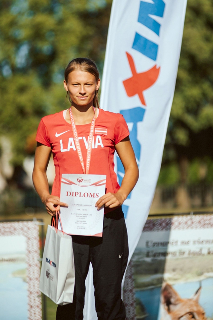 Amanda Savicka apbalvošanas ceremonijā.
Autors: Guntis Bērziņš, LVS