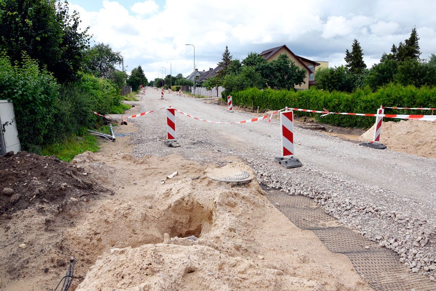 Bauskā apstājusies Pilskalna ielas rekonstrukcija.
Autors: no «Bauskas Dzīves» arhīva
