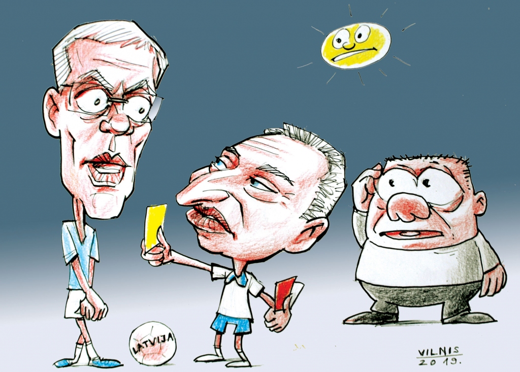 KĀ PRET KALNU. FAKTS: Jaunā konservatīvā partija vēlētājiem solīja paaugstināt minimālo algu līdz 
500 eiro mēnesī jau no šī gada, bet algas palielinājumu pat no nākamā gada dažādi vērtē darba devēji un darba ņēmēji. Par to vēl gaidāmas sarunas, kad valdība kopumā būs atpūtusies.
Miķelis jūt mulsumu,/ Saprašanas bēgumu,/ Tik daudz gudro savēlēts,/ Darīts maz, vien debatēts./ Valdība ar lēnu gaitu/ Vairo tikai runu skaitu,/ Bordānieši puteņo,/ Izvelk karti dzelteno./ Minimālo algu celt,/ Atbalstīt vai varbūt pelt?/ Ko mediķis teiks, skolotājs,/ Kvalificēts darītājs,/ Ja intelektu Liepnieku/ Tuvinās ar sētnieku?/ Lones celšanai pie rokas/ Inflācija klusām zogas,/ Izvērst rīcību pret badu/ Kariņš atlikt grib uz gadu./ Vēlētājs, kam solīts tika,/ Palikt var pie vārda plika.
Autors: Zīmējums – Vilnis Bulavs, rīmes – Daina Ziemele