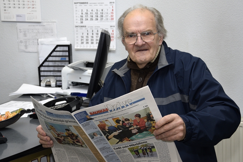 Marģers Lācis abonēja laikrakstu «Bauskas Dzīve» 2020. gadam.
Autors: Ivars Bogdanovs