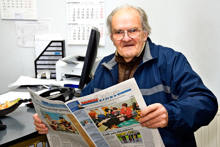 Marģers Lācis jau abonējis laikrakstu «Bauskas Dzīve» 2020. gadam.
Autors: Ivars Bogdanovs