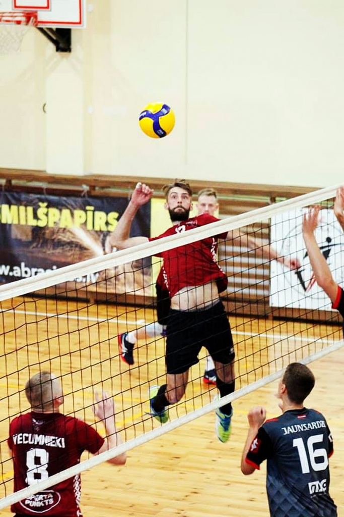 Armands Grudulis pēdējā spēlē guva septiņus punktus.
Autors: Alise Dreimane