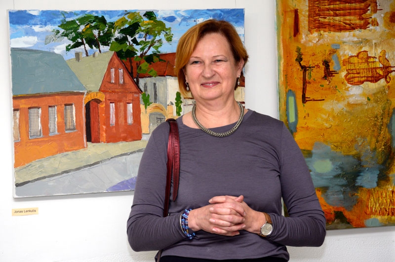 Izolda Žagrakaliene, māksliniece no Šauļiem, izstādes kuratore.
Autors: Ivars Bogdanovs