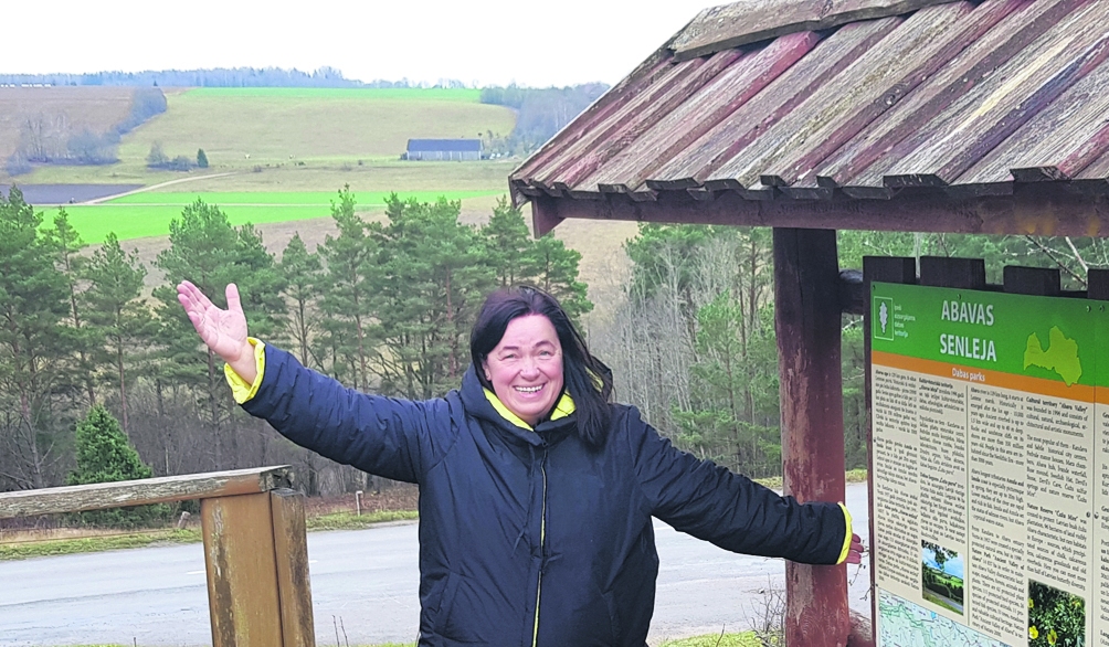 Iveta Piese Abavas senlejā.