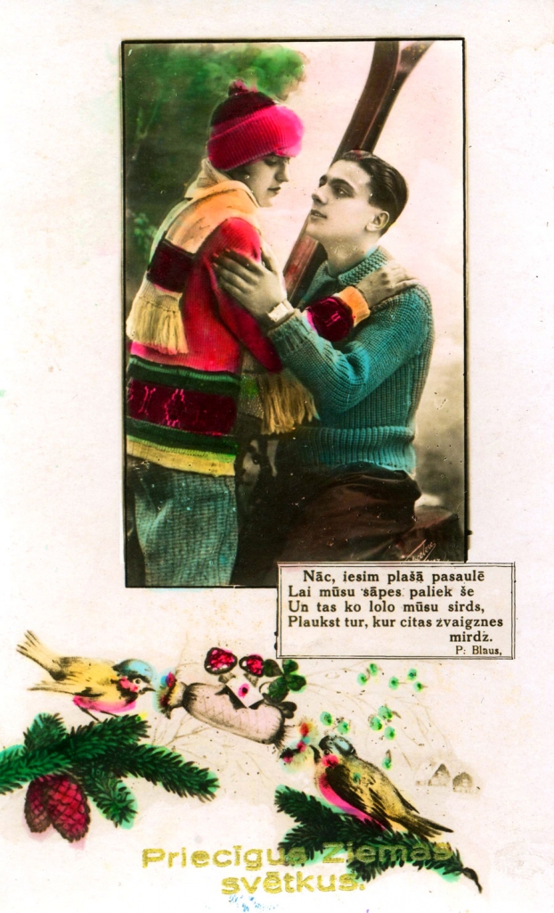 20. gadsimta 30. gadu Ziemassvētku apsveikumu kartītes.
Autors: no Bauskas muzeja krājuma
