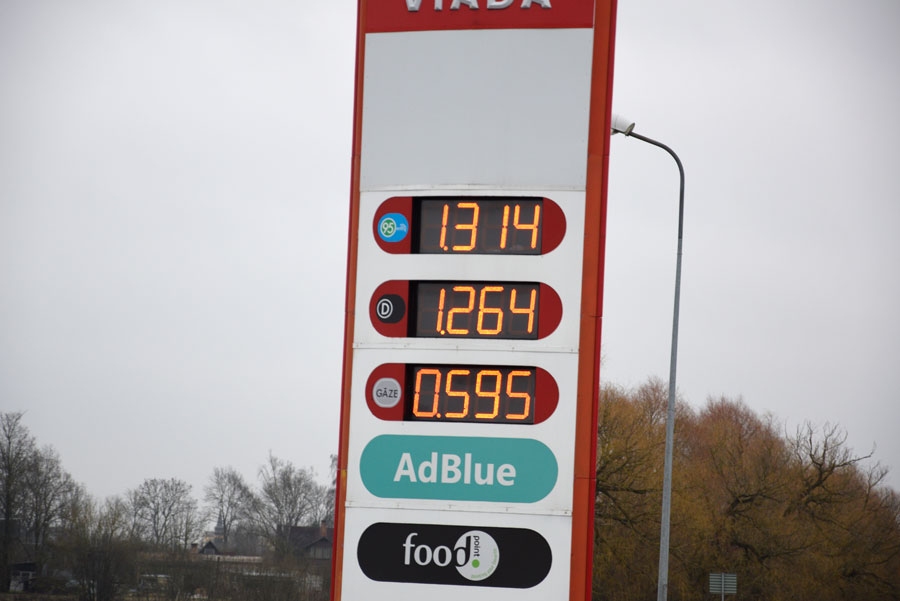 Degvielas cenas 3. janvārī «Viada».
Autors: Ivars Bogdanovs