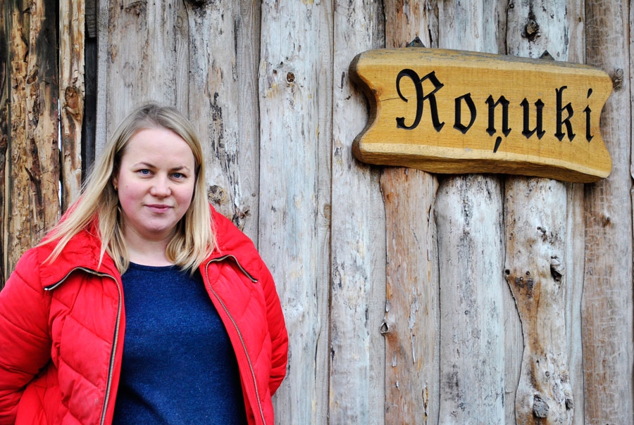 Inese Gulbe-Lasmane, Vecumnieku novada Stelpes pagasta piemājas saimniecības «Roņuki» saimniece.
Autors: no I. Gulbes-Lasmanes personiskā albuma