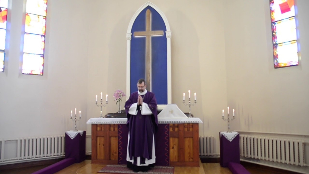 Dievkalpojums Pūpolsvētdienā Rīgas Krusta Baznīcā.
Autors: No albuma.