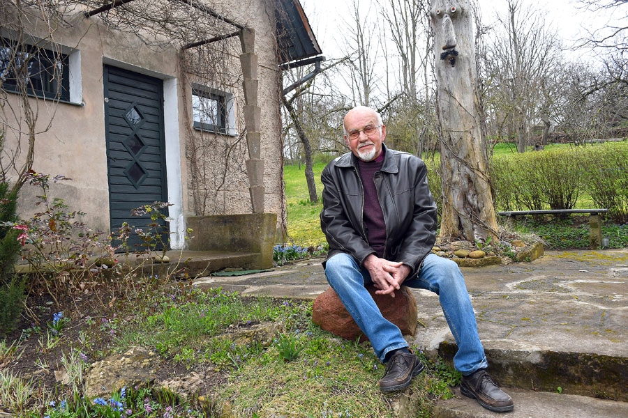 Guntis Liepa savas mājas pagalmā.
Autors: Ivars Bogdanovs