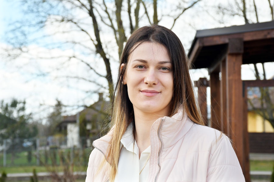 Laura Kutra, jaunā pedagoģe Bauskas Valsts ģimnāzijā.
Autors: Ivars Bogdanovs