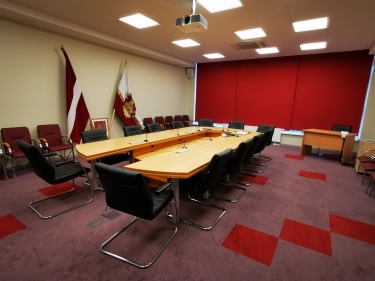 Rundāles novada domes sēžu zāle.
Autors: Publicitātes foto.