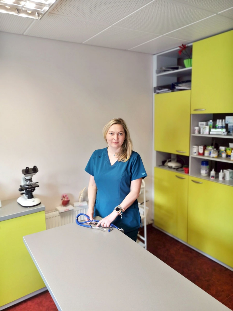 Ieva Apšāne-Muceniece, privātpraktizējoša un Bauskas veterinārās klīnikas «Cortex» veterinārārste.
Autors: no personiskā albuma