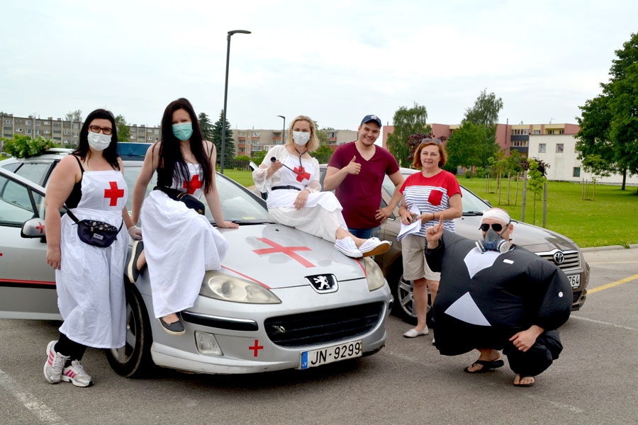 Komanda «Lēnā palīdzība» bija īpaši noformējusies.
Autors: Kaspars Kalējs