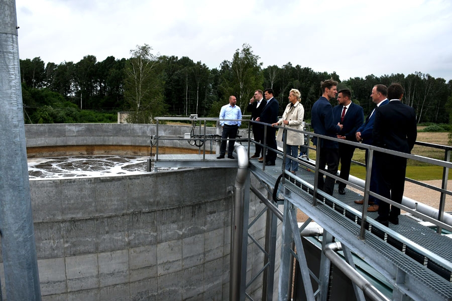 Jaunā a/s «Balticovo» ūdeņu attīrīšanas sistēma iekļauj arī divus milzīgus kublus, no kuriem viens šeit ir redzams.
Autors: Ivars Bogdanovs